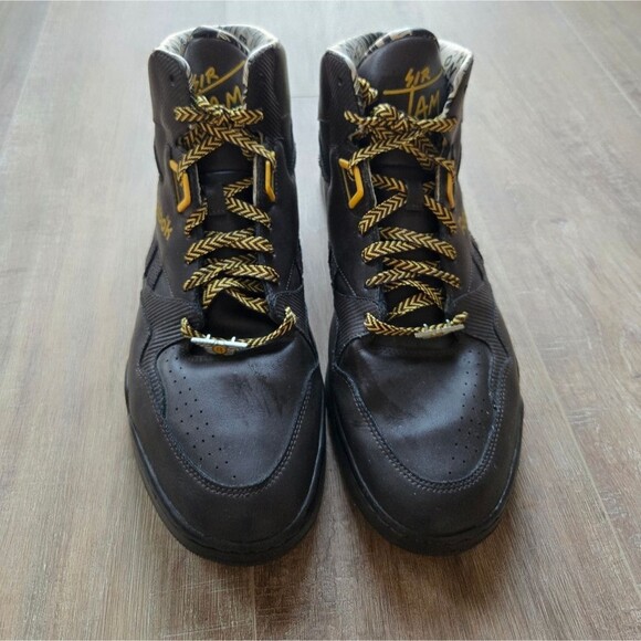 Reebok mens High-Tops Yellow Black sneakers Size 13 Basketball - Picture 2 of 12